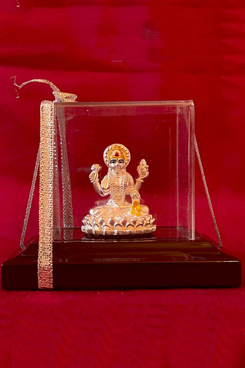 999 Pure Silver Rectangular Goddess Lakshmi Idol