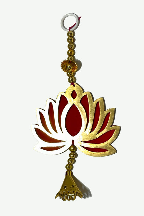 Handmade Wall Decor Lotus with jhumki Style Hanging for Home Decor, Diwali Decor, Wedding and All Festival Decor (D1)
