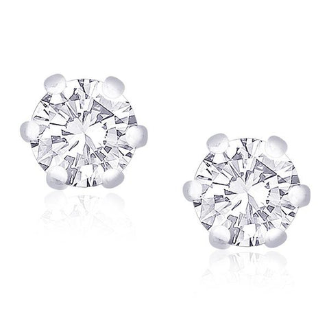 Solitaire 925 Sterling Silver Studs -  Free with a purchase of $50 (Code: THANKS) - PAAIE