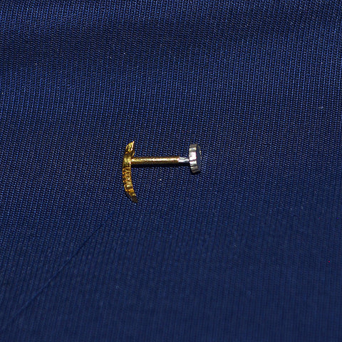 22 KT Pure Gold Designer Nose Pin by Paaie (D16)