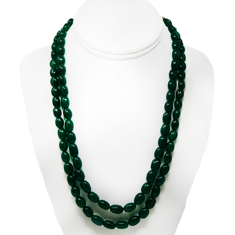 Beryl Emerald Gemstone Necklace (Design 1)