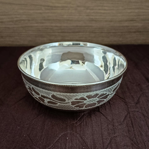 925 Solid Silver Designer Bowl (Design 16)