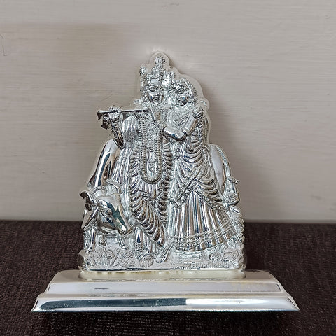 925 Pure Silver Radha Krishna Idol For House Warming (D17)