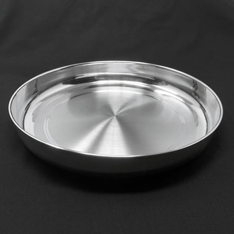 998 Solid Silver 7 Inches Simple Plate (Design 1) - PAAIE