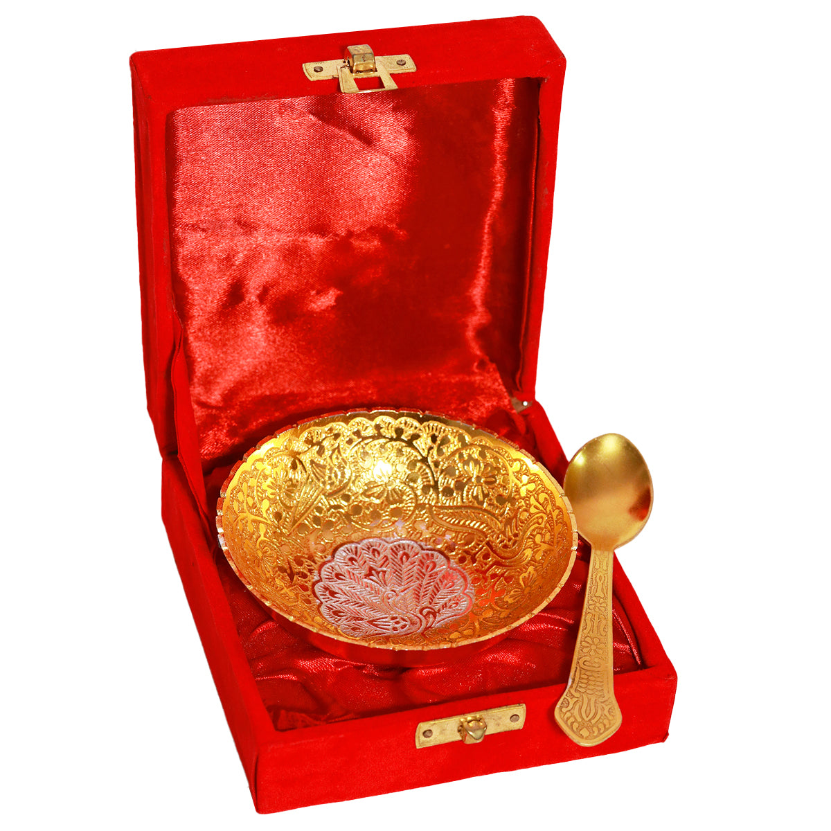 Gold and Silver Plated Serving Bowl, Decorative Serving Bowl, Return G