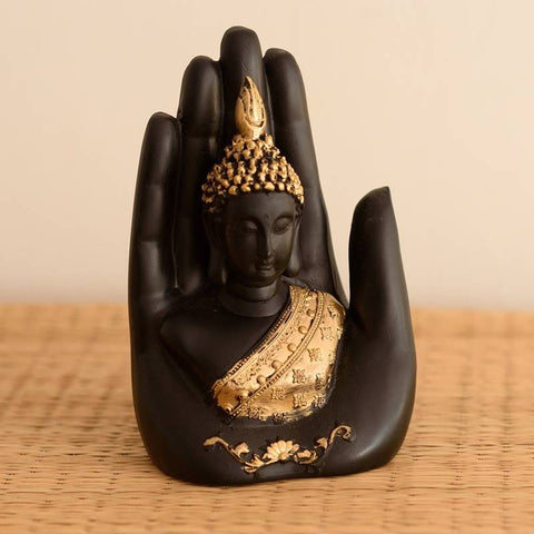 Golden Handcrafted Buddha Palm (D5)