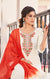 Cream Viscose Readymade Pant Style Suit with Dupatta (D995)