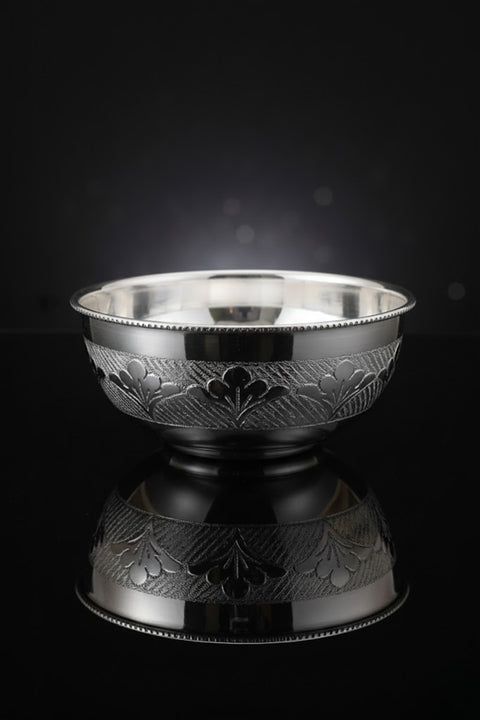 925 Solid Silver Designer Bowl (Design 18) - PAAIE