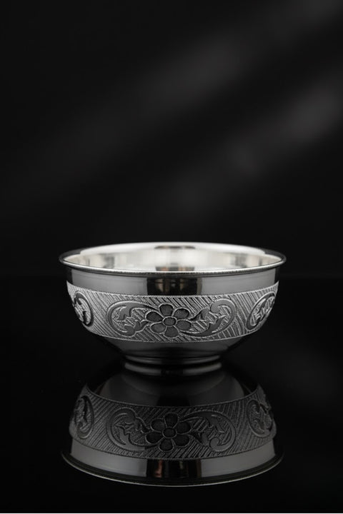 925 Solid Silver Designer Bowl (Design 17) - PAAIE