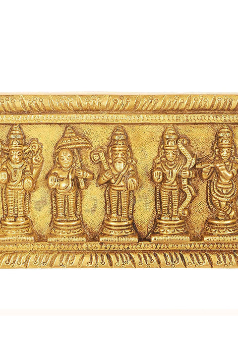 Brass Vishnu Dashavatar Dashavatara Dasavatharam Wall Hanging, Length - 13 Inches, Brass Wall Hanging, Standard, Pack of 1(Design 90)