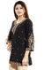 Black Faux Crepe Kurti