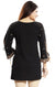 Black Faux Crepe Kurti