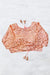 Peach Colored Designer Georgette Sequins Blouse For Party Wear (D1659)