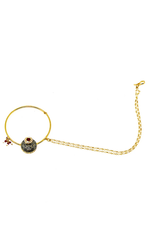 Gold Plated Black Nath - PAAIE