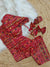 Red Color Codding Sequence Multi Threads & Jari Party Wear Full Heavy Work Design Blouse (D1731)