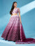 Lavender Shaded Net Zigzag Embroidered Lehenga For Party Wear (D342)