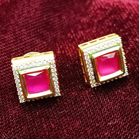 Designer Royal Kundan Gold Plated Studs (Design 61)