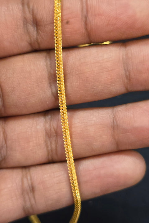 22 KT Designer Gold Chain – Crafted for Royal Grace(D150)