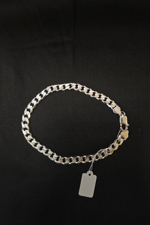 925 Mens Chain Silver Bracelet (Design 18)