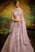 Lavender Multi Sequins Heavy Zarkan Net Embroidered Bridal Lehenga choli (D266)