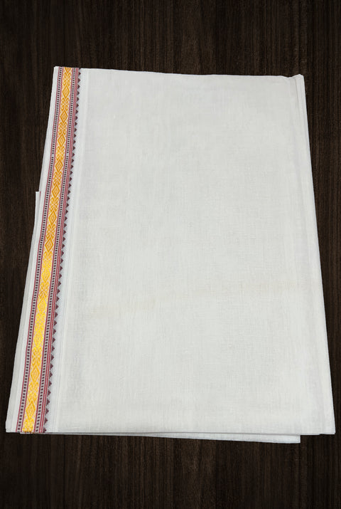 White Color Dhoti Full Length Men's Ethnic Wear 4.5 m Single Piece Pure Cotton (D2)