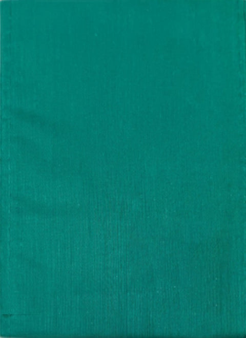 Green Fall For Saree in Cotton (Design 8)