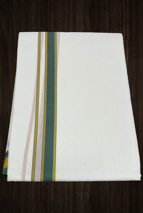 White Color Dhoti Full Length Men's Ethnic Wear 4.5 m Single Piece Pure Cotton (D5)