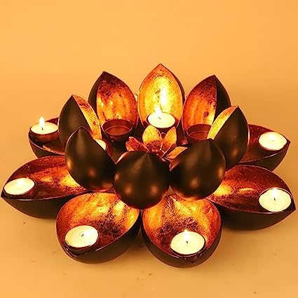 Creative Lamps Floor Candle Holder House Warming Gifts for New Home  Diwali Lights for Decoration for Home (Design 140)