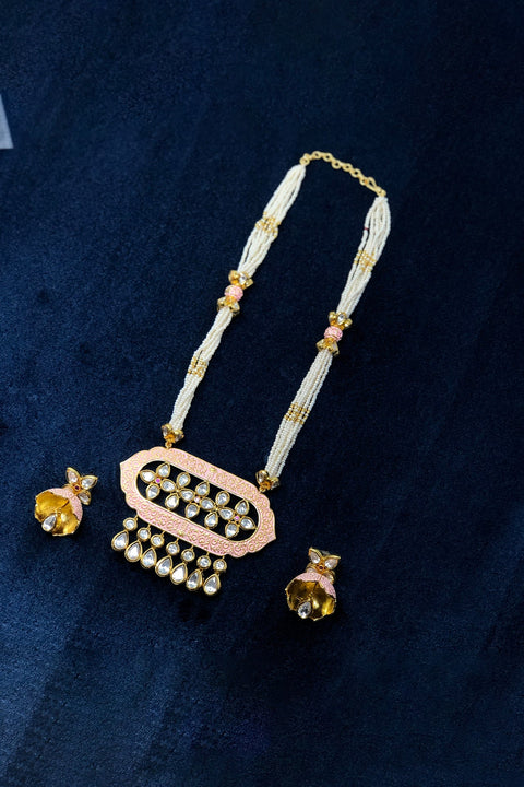 Designer Gold Plated Kundan Set (D969)
