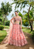 Pink Pure Georgette Sequins, Zarkan And Thread Embroidery Lehenga Choli For Party Wear (D362)