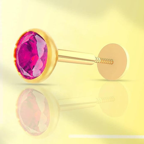 22 KT Pure Gold Designer Nose Pin by Paaie (D31)