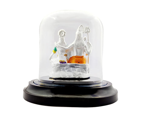 999 Pure Silver Shiva Parvati Idol