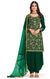 Designer Green Color Embroidery & Mirror Work Readymade Salwar Suit in Silk (D925)