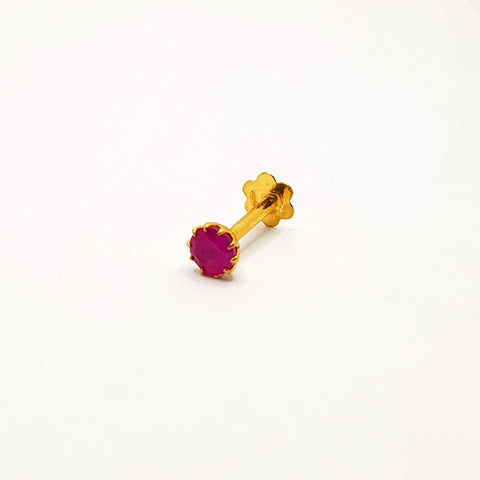 22 KT Pure Gold Designer Nose Pin by Paaie (D31)