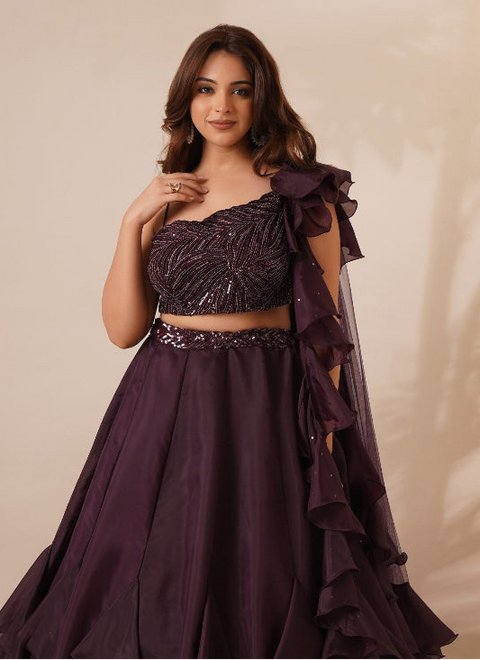 Ruffle Top And Skirt 