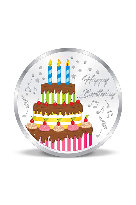 999 Happy Birthday Pure Silver Coin