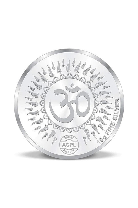 999 Pure Silver Diya Spreading Light & Prosperity 10 Grams Coin