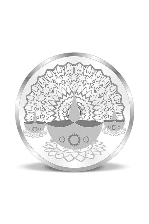 999 Pure Silver Diya Spreading Light & Prosperity 10 Grams Coin