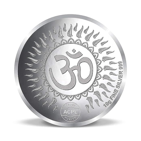 999 Pure Silver Goddess Durga 10 Grams Coin