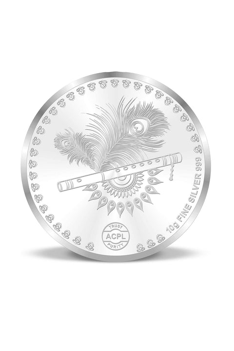 999 Radha Krishna Pure Silver Coin