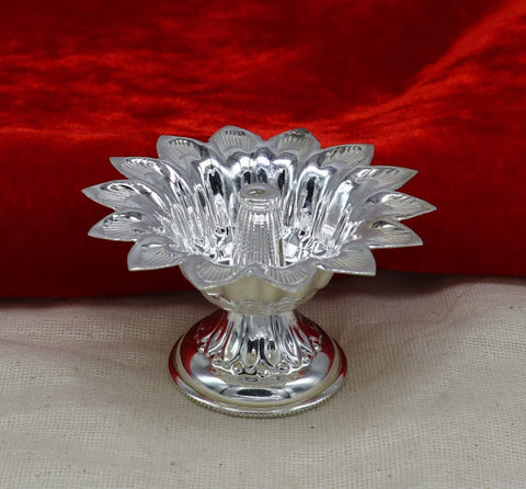 silver diya