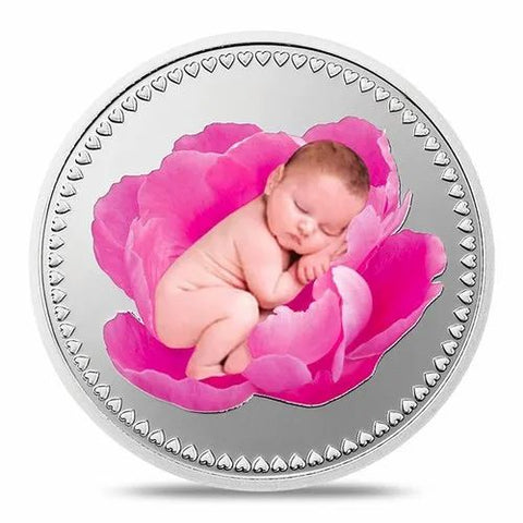 999 New Born Baby Coin Pure Silver 10 Grams Coin