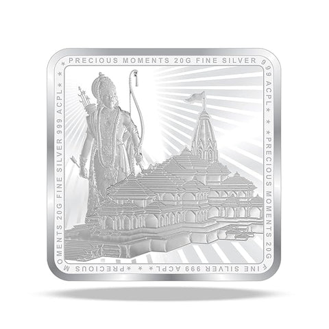999 Pure Silver Ram Darbar 20 Gram Coin