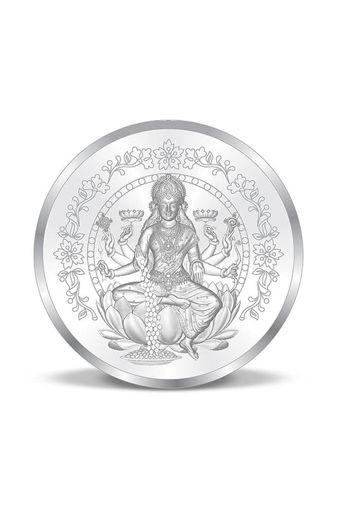999 Pure Silver Goddess Lakshmi 10 Grams Coin