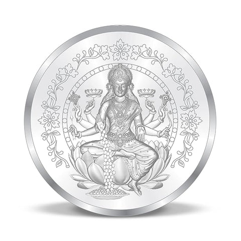 999 Pure Silver Goddess Lakshmi 10 Grams Coin