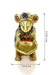 Brass Ganesha Mouse Holding Oil Lamp Diya With Gemstone Work,Standard,1 Piece(Design 106)