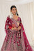 Designer Bridal Heritage Premium Wine Color Heavy Embroidered Velvet Lehenga Choli (D321)
