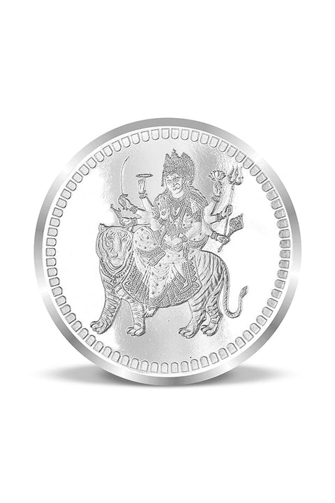 999 Pure Silver Goddess Durga 10 Grams Coin