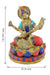 Gemstone Goddess Saraswati Brass Idol | Statue | | Home Decor |(Design 97)