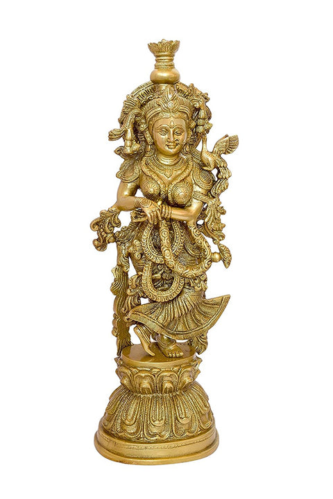Brass Radha Krishna Statue Pair| 20 Inches(Design 113)